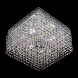 Люстра Квадрат Венеция №3 розовая в Кирове