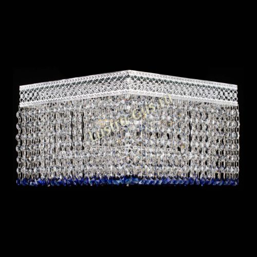 Люстра Квадрат Венеция №3 синяя в Кирове Гусь Хрустальный