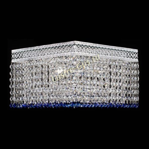 Люстра Квадрат Венеция №3 синяя в Кирове Гусь Хрустальный