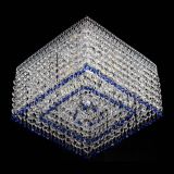 Люстра Квадрат Венеция №3 синяя в Кирове