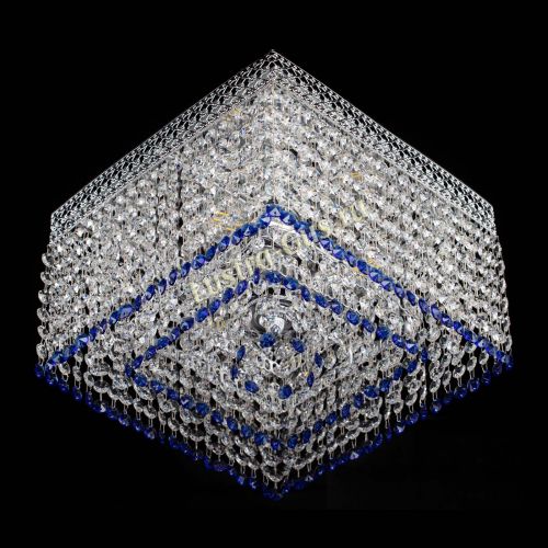 Люстра Квадрат Венеция №3 синяя в Кирове Гусь Хрустальный