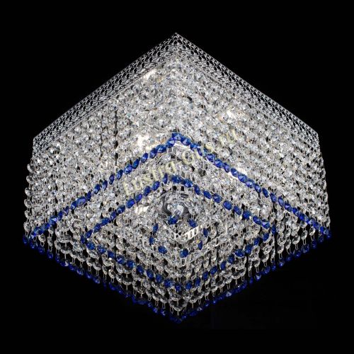 Люстра Квадрат Венеция №3 синяя в Кирове Гусь Хрустальный