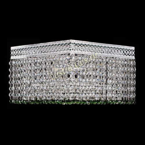 Люстра Квадрат Венеция №3 зеленая в Кирове Гусь Хрустальный