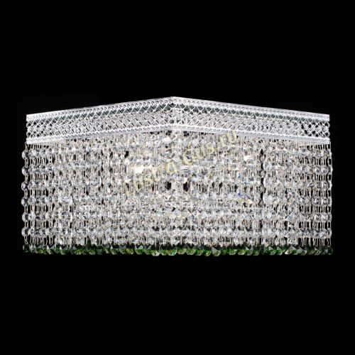 Люстра Квадрат Венеция №3 зеленая в Кирове Гусь Хрустальный