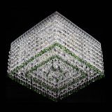 Люстра Квадрат Венеция №3 зеленая в Кирове