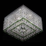 Люстра Квадрат Венеция №3 зеленая в Кирове