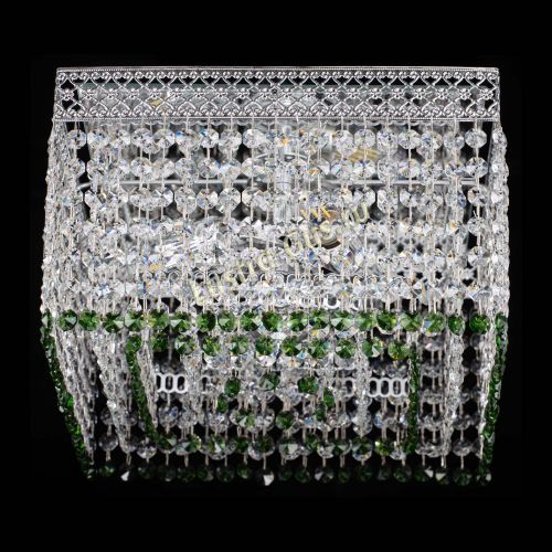 Люстра Квадрат Венеция №3 зеленая в Кирове Гусь Хрустальный