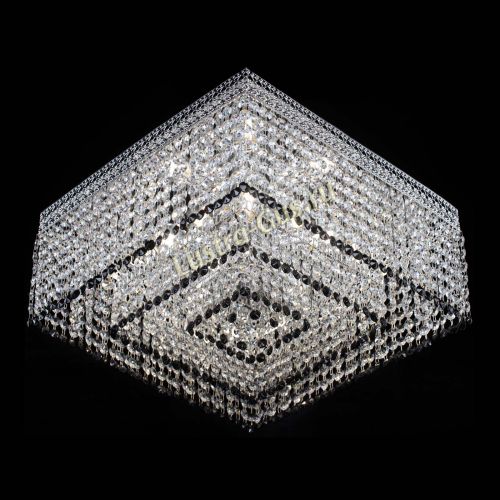 Люстра Квадрат Венеция №5 черная в Кирове Гусь Хрустальный