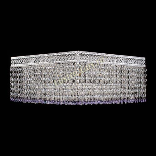 Люстра Квадрат Венеция №5 фиолетовая в Кирове Гусь Хрустальный