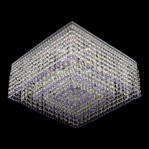 Люстра Квадрат Венеция №5 фиолетовая в Кирове Гусь Хрустальный