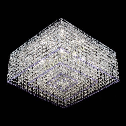 Люстра Квадрат Венеция №5 фиолетовая в Кирове Гусь Хрустальный