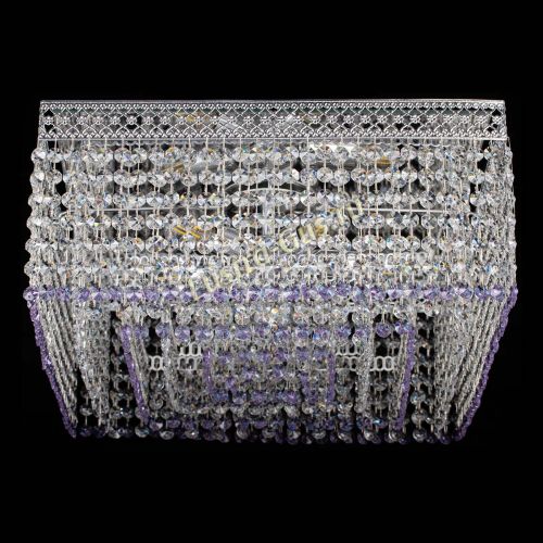 Люстра Квадрат Венеция №5 фиолетовая в Кирове Гусь Хрустальный