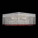 Люстра Квадрат Венеция №5 красная в Кирове