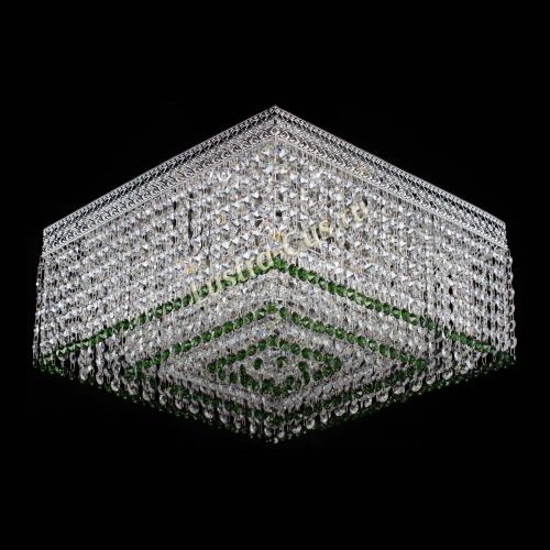 Люстра Квадрат Венеция №5 зеленая в Кирове Гусь Хрустальный