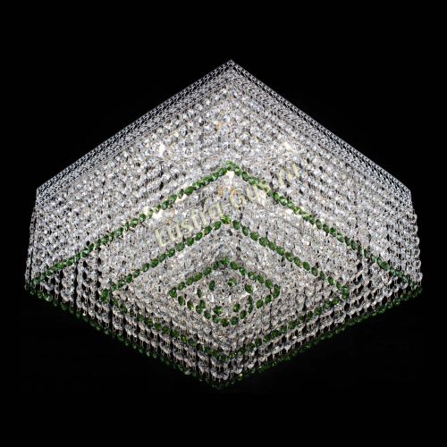 Люстра Квадрат Венеция №5 зеленая в Кирове Гусь Хрустальный