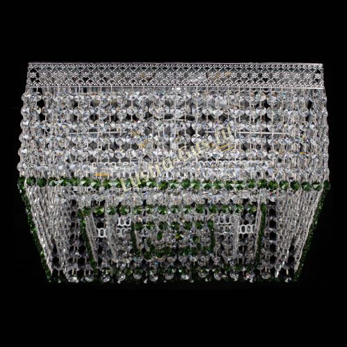 Люстра Квадрат Венеция №5 зеленая в Кирове Гусь Хрустальный