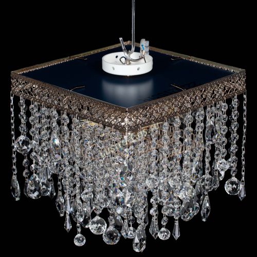 Люстра Квадрат Венеция капель №3 в Кирове Гусь Хрустальный