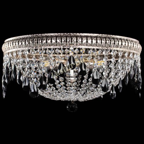 Люстра Лацио №5 журавлик черная в Кирове Гусь Хрустальный