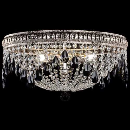 Люстра Лацио №5 журавлик черная в Кирове Гусь Хрустальный