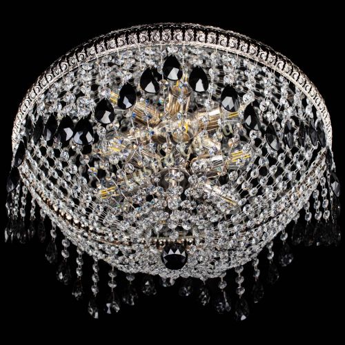 Люстра Лацио №5 журавлик черная в Кирове Гусь Хрустальный