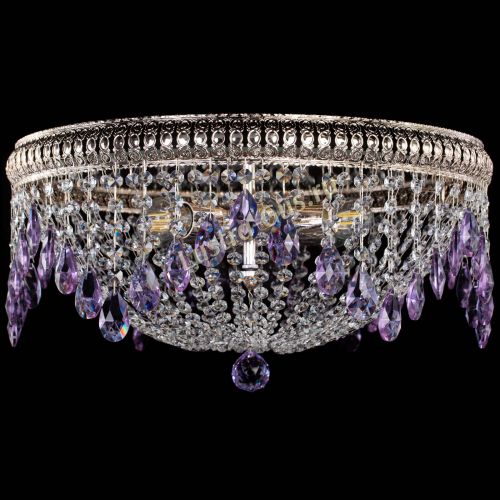 Люстра Лацио №5 журавлик фиолетовая в Кирове Гусь Хрустальный