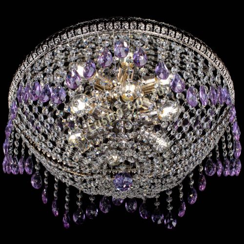 Люстра Лацио №5 журавлик фиолетовая в Кирове Гусь Хрустальный