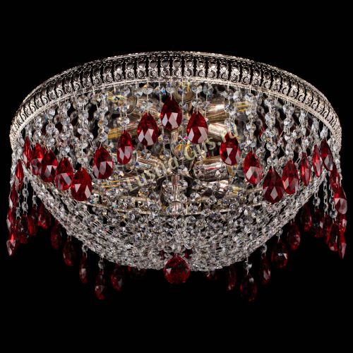 Люстра Лацио №5 журавлик красная в Кирове Гусь Хрустальный