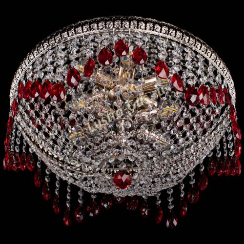 Люстра Лацио №5 журавлик красная в Кирове Гусь Хрустальный