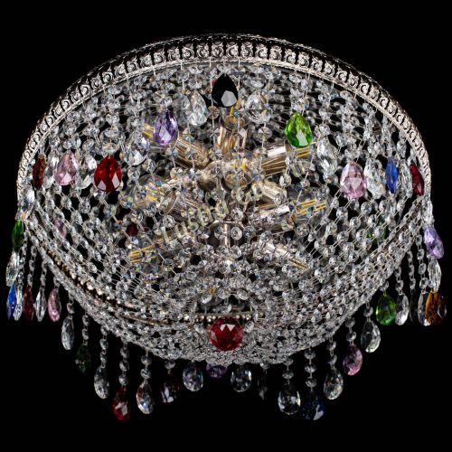 Люстра Лацио №5 журавлик разноцветная в Кирове Гусь Хрустальный