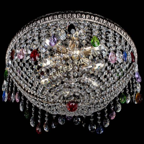 Люстра Лацио №5 журавлик разноцветная в Кирове Гусь Хрустальный