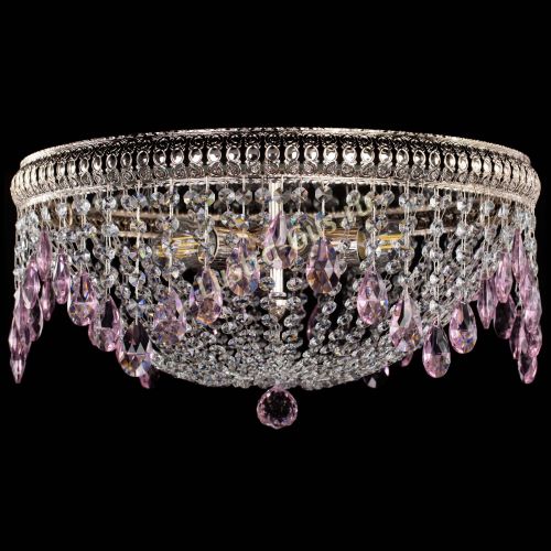 Люстра Лацио №5 журавлик розовая в Кирове Гусь Хрустальный