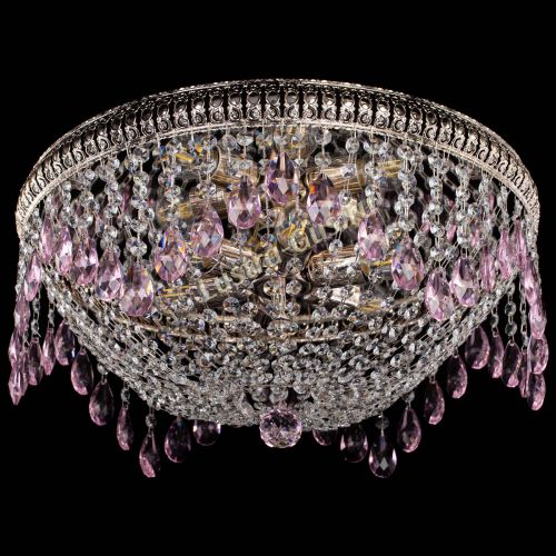 Люстра Лацио №5 журавлик розовая в Кирове Гусь Хрустальный