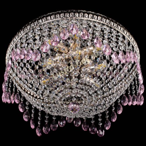 Люстра Лацио №5 журавлик розовая в Кирове Гусь Хрустальный