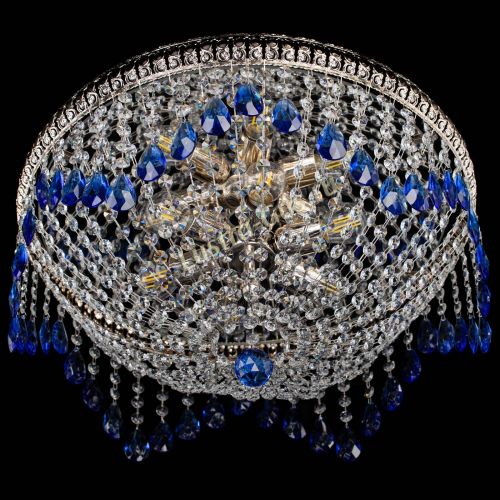 Люстра Лацио №5 журавлик синяя в Кирове Гусь Хрустальный