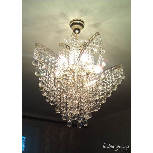 Люстра Лилия № 2 шар в Кирове Гусь Хрустальный