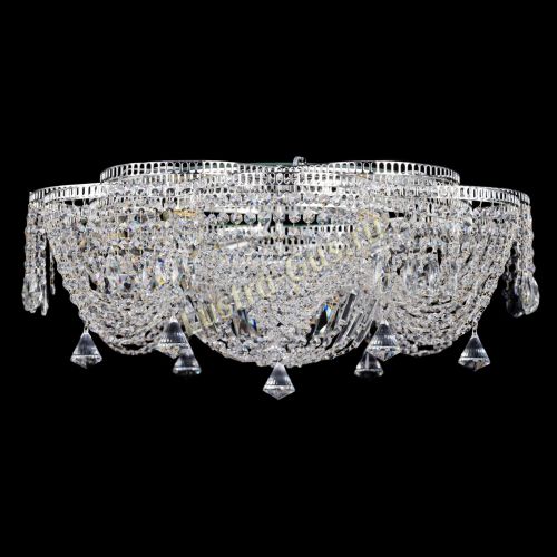 Люстра Лотос Журавлик с конусами в Кирове Гусь Хрустальный