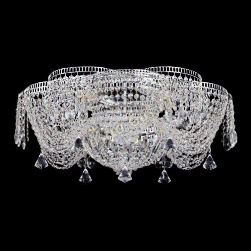 Люстра Лотос Журавлик с конусами в Кирове Гусь Хрустальный