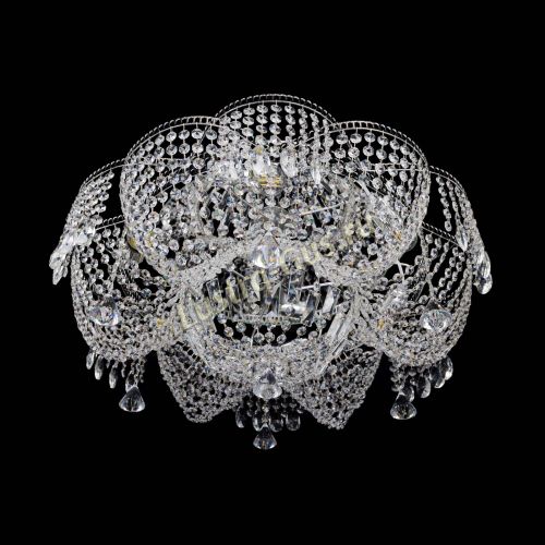 Люстра Лотос Журавлик с конусами в Кирове Гусь Хрустальный