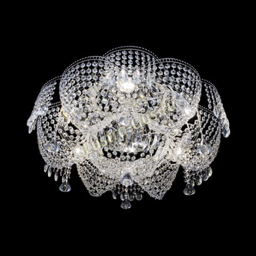 Люстра Лотос Журавлик с конусами в Кирове Гусь Хрустальный