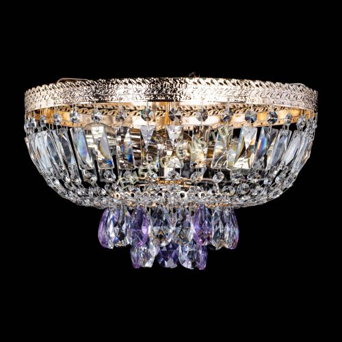 Люстра Милан Астра №3 фиолетовая в Кирове Гусь Хрустальный