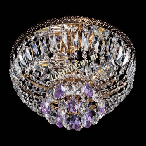 Люстра Милан Астра №3 фиолетовая в Кирове Гусь Хрустальный