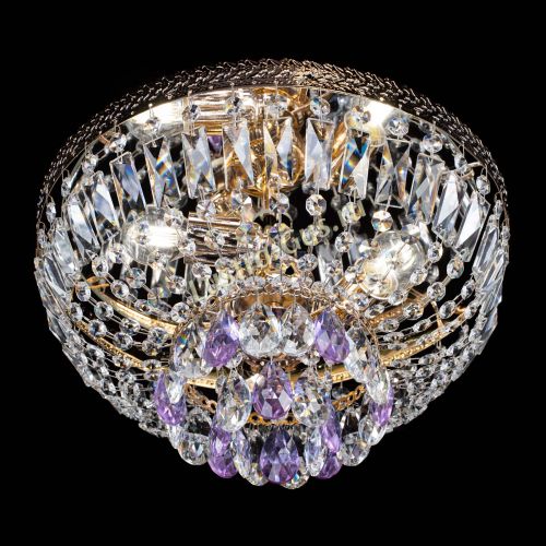 Люстра Милан Астра №3 фиолетовая в Кирове Гусь Хрустальный