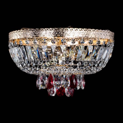 Люстра Милан Астра №3 красная в Кирове Гусь Хрустальный