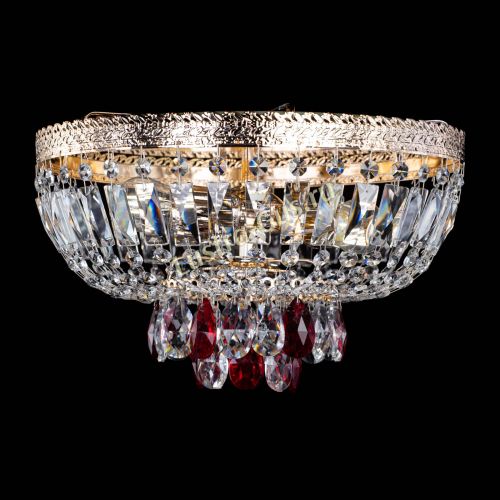 Люстра Милан Астра №3 красная в Кирове Гусь Хрустальный