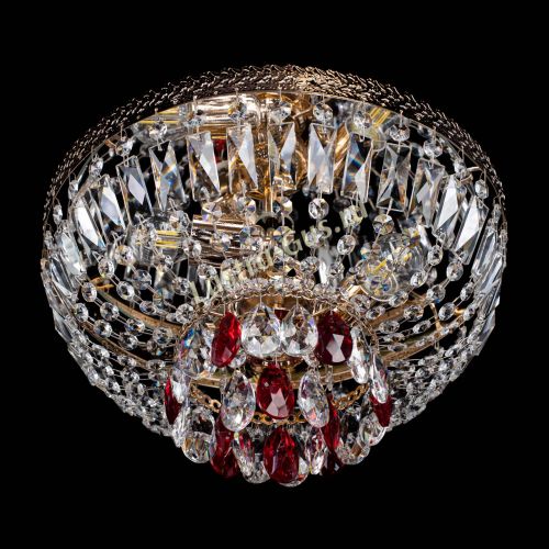 Люстра Милан Астра №3 красная в Кирове Гусь Хрустальный