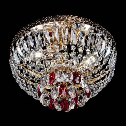 Люстра Милан Астра №3 красная в Кирове Гусь Хрустальный