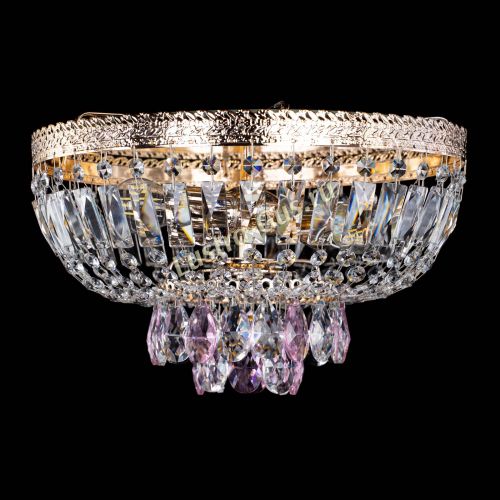 Люстра Милан Астра №3 розовая в Кирове Гусь Хрустальный