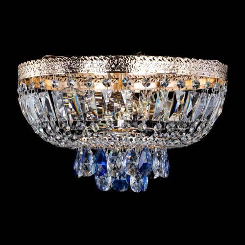 Люстра Милан Астра №3 синяя в Кирове Гусь Хрустальный