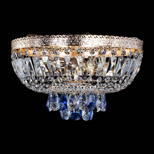 Люстра Милан Астра №3 синяя в Кирове Гусь Хрустальный