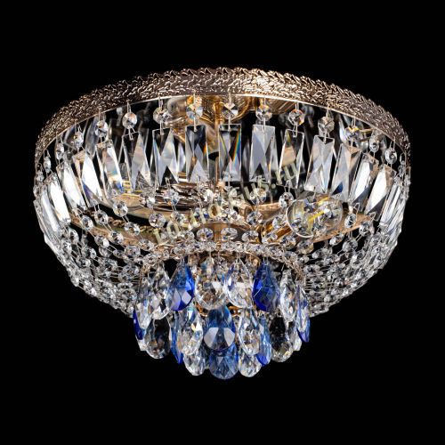 Люстра Милан Астра №3 синяя в Кирове Гусь Хрустальный